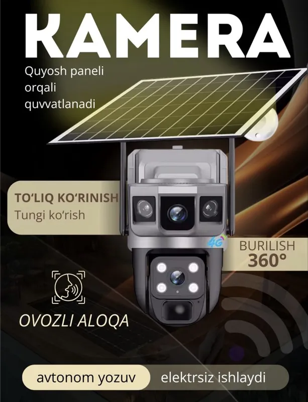 camera kamera 4G smart camera kuzatuv kamerasi