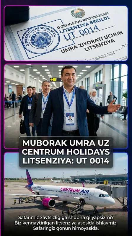 Centrum Holidays Umra Safariga Bilet Bektemir Muborak Umra Tur Paket 4