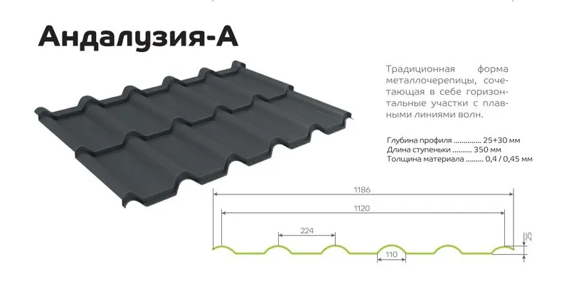 Металлочерепица от компании Металл Профиль (Россия) — фото 2