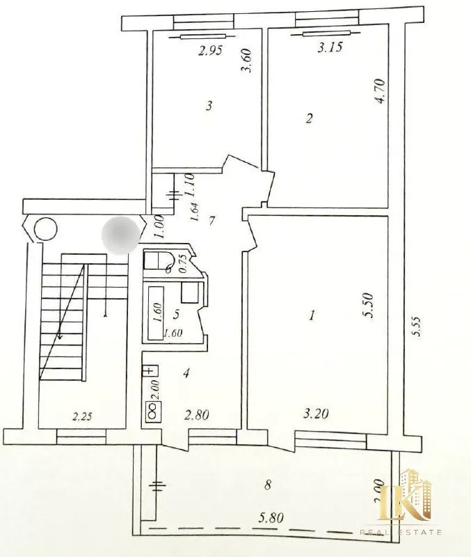 3-комнатная квартира, 74 м², 4/4, без ремонта — Юнусабадский район (ориентир: Финансовый институт)