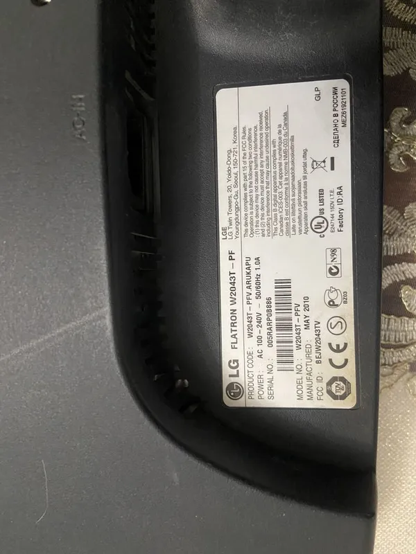 Монитор Lg 20 Monitor lg 20 — фото 2