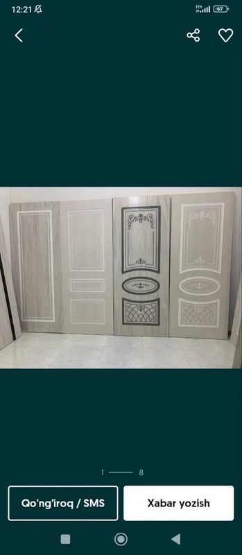 Mdf Ешиклари Mdf eshik mebil zina Классика хайтек вариантлари хам мав — фото 6