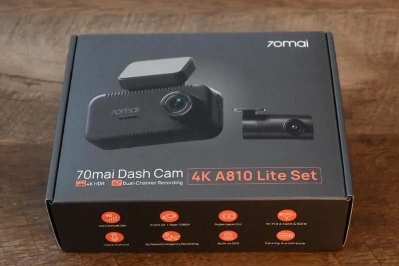 70mai A810 Lite videoregistrator + RC21 orqa kamera