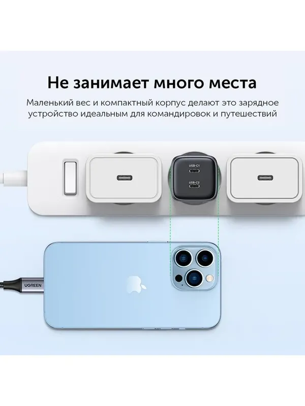 UGREEN Nexode 45W GaN зарядное устройство — фото 4