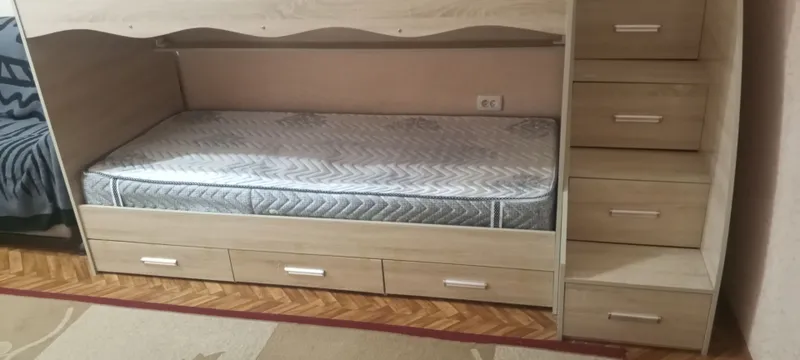 Продаётся кровать новая двухярусная материал МДФ — фото 2