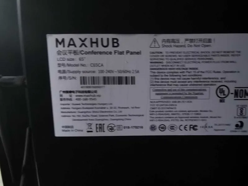 MAXHUB C65CA 65" Smart Interactive Conference Panel (4K Touch) 3 MAXHUB C65CA 65" Smart Interactive Conference Panel (4K Touch) 3
