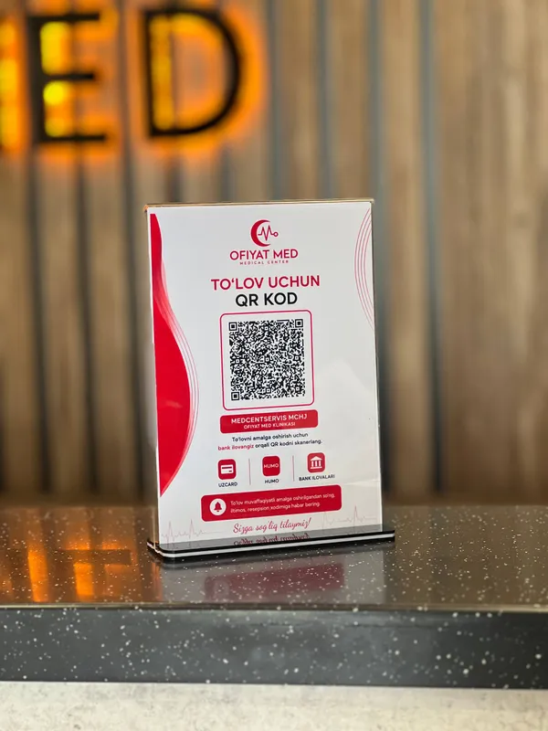Akril QR Kod Stend – Usti Reklama va To'lov Stendi — фото 4