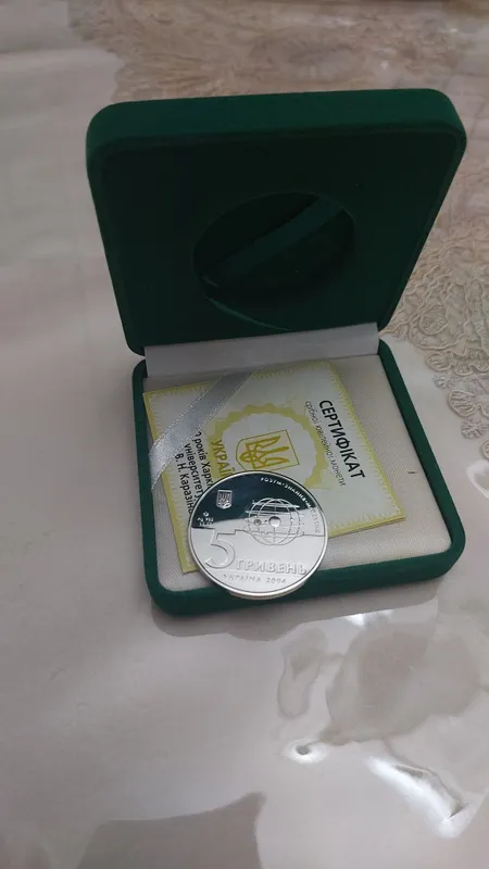 Серебро монета Украина 5 гривен — фото 3 Серебро монета Украина 5 гривен — фото 3