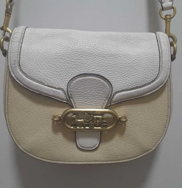 Сумка Coach Jade Colorblock Leather Saddle Bag