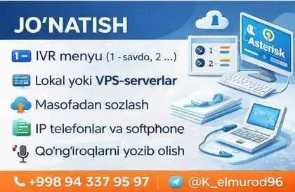 Call Markaz tashkil etish | IP Telefoniya | Statistik Dashboard 3