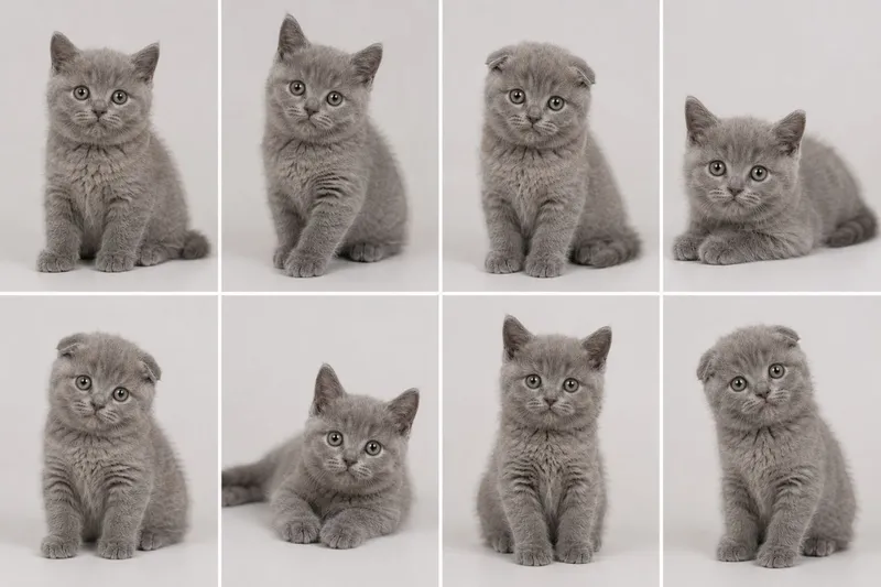 Scottish Fold va Scottish Straight mushukchalari va mushuk 3 Scottish Fold va Scottish Straight mushukchalari va mushuk 3