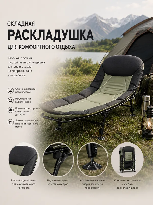 Camping va sayohat uchun raskladushka 3