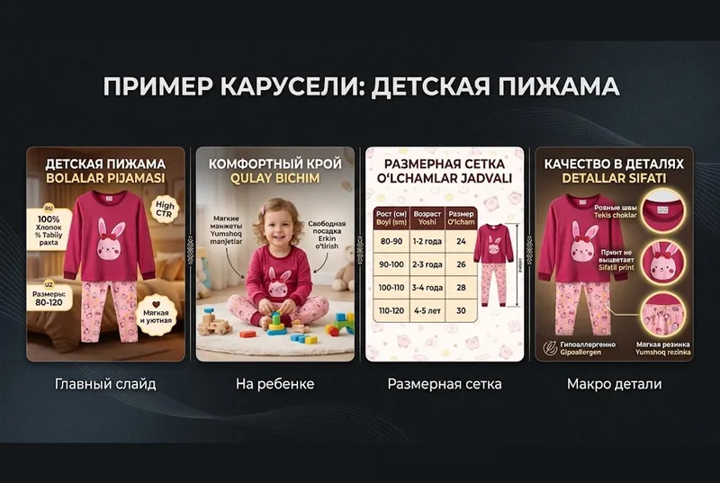 Карточки товара / инфографика для маркетплейсов 3