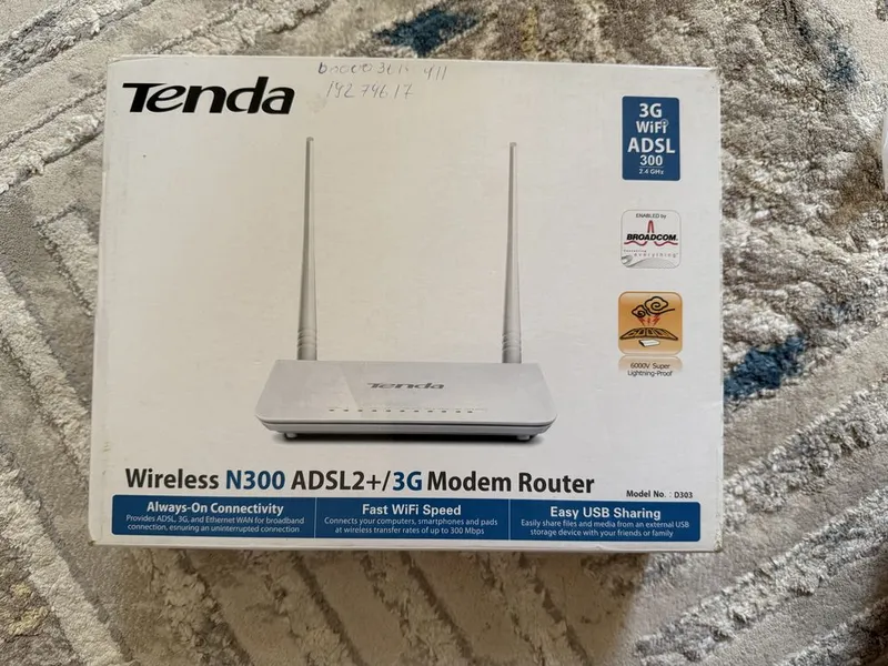 ADSL wi-fi роутер Tenda D303 1 ADSL wi-fi роутер Tenda D303 1