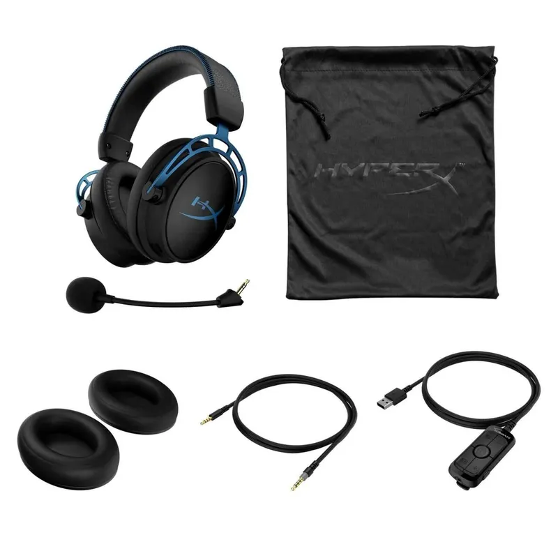 Наушники HyperX Cloud Alpha S Синий цвет — фото 4