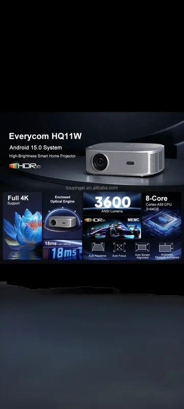Проектор Flixtone. D10S , Everycom HQ11W, Everycom HQ9W ultra max — фото 3