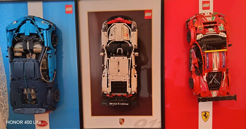 LEGO dan yasalgan (qol ishi) FERARI, BUGATTI, PORSCHE 8
