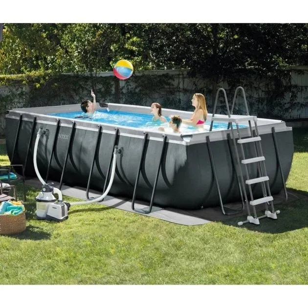 Каркасный бассейн INTEX 549×274×132 см – с фильтр-насосом, лестницей — фото 1