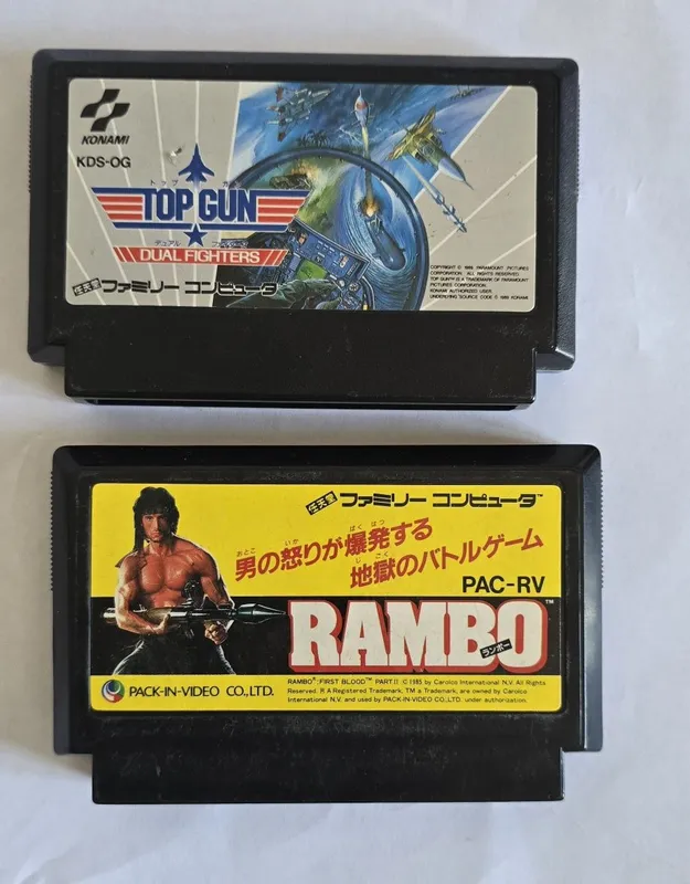 Картриджи Rambo и TOP GUN 1 Картриджи Rambo и TOP GUN 1