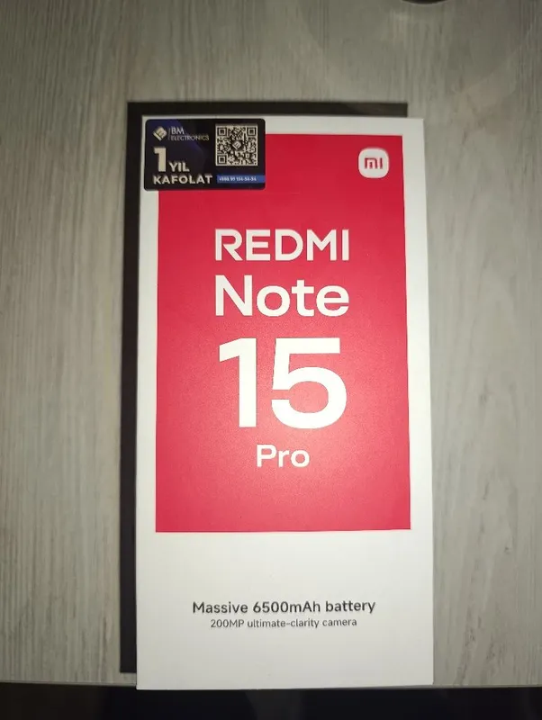Redmi noʻt 15 pro Redmi noʻt 15 pro