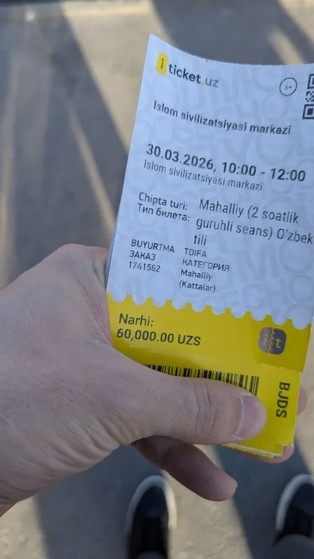 Islom Sivilizatsiyasi markaziga biletlar sotiladi