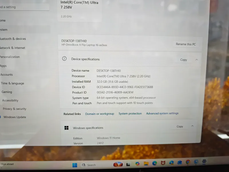 Hp Omnibook 32GB operativka Core7 ultra 2TB 3