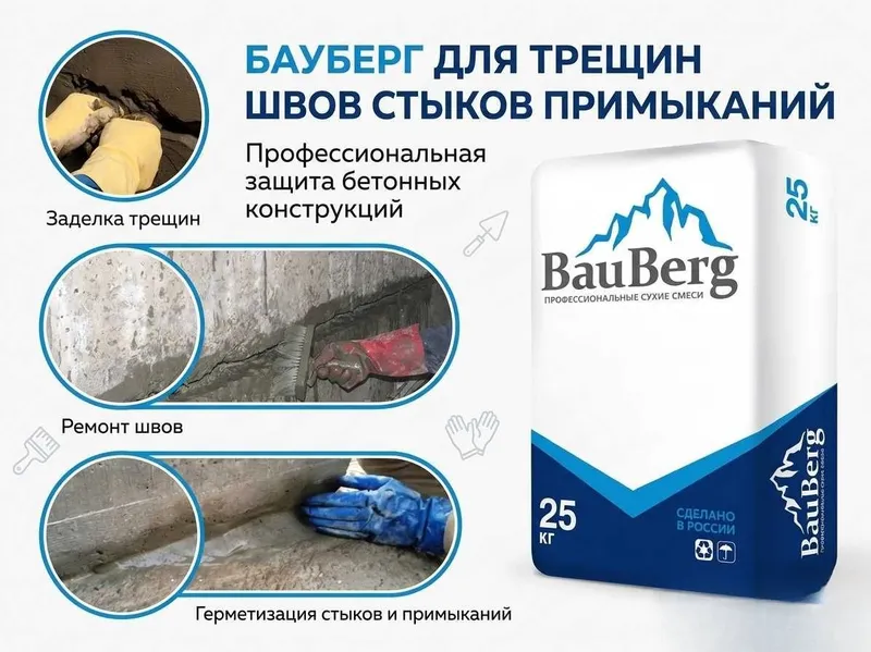 Гидроизоляция с гарантией под ключ с материалами Bauberg 4 Гидроизоляция с гарантией под ключ с материалами Bauberg 4