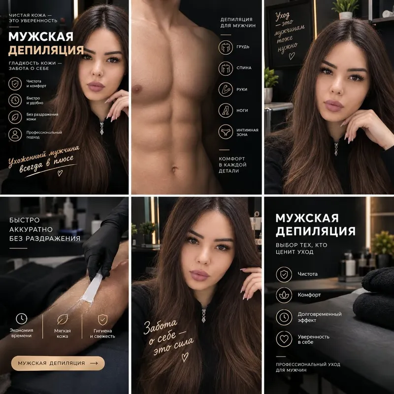 депиляция для мужчинам и женщинам 5