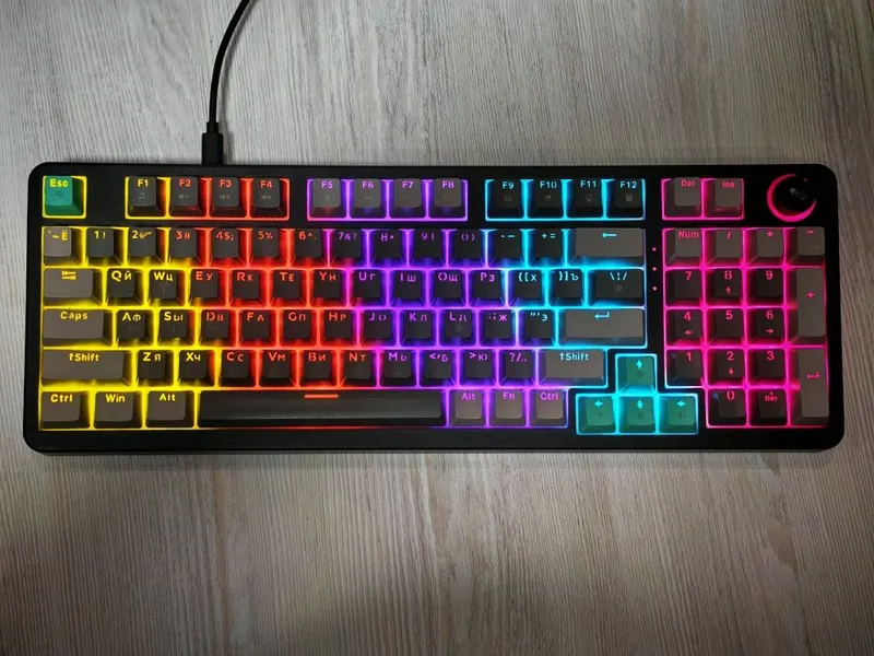 Игровая клавиатура механическая проводная USB MOFii 96 клавиши, перек — фото 1