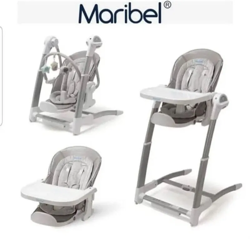 Maribel 3 in 1 Стульчик для кормления+бустер+качели 6