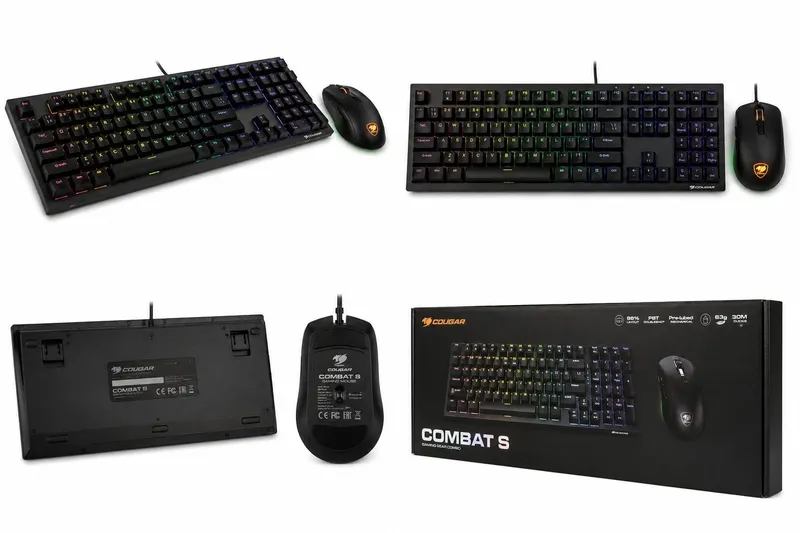 Клавиатура Cougar Combat s gaming gear + gaming mose 2