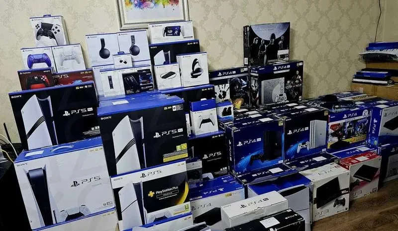 Playstation 4 PS3 PS4 PS5 Slim Pro Top с играми 2-джойстик New оптом
