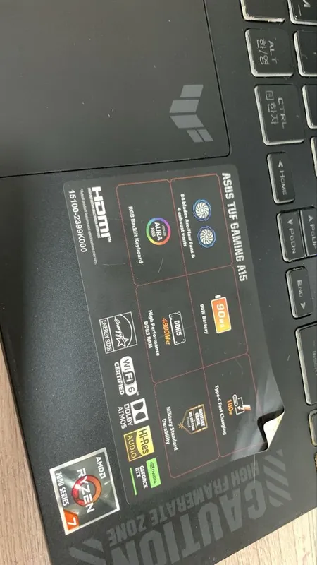 Продам ноутбук Asus Tuf Gaming A15 б/у — фото 1