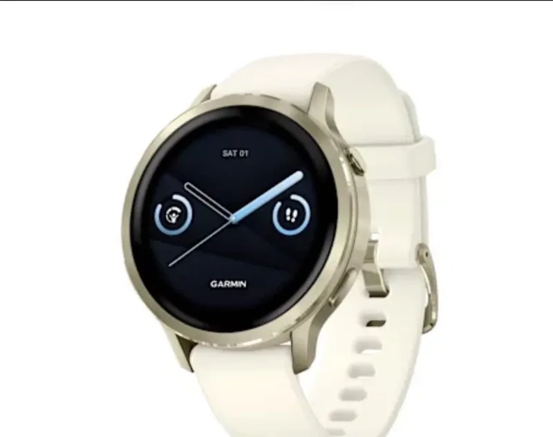 Смарт-часы Garmin VENU® 4 – 41 mm, Lunar Gold with Bone Silicone Band 2 Смарт-часы Garmin VENU® 4 – 41 mm, Lunar Gold with Bone Silicone Band 2