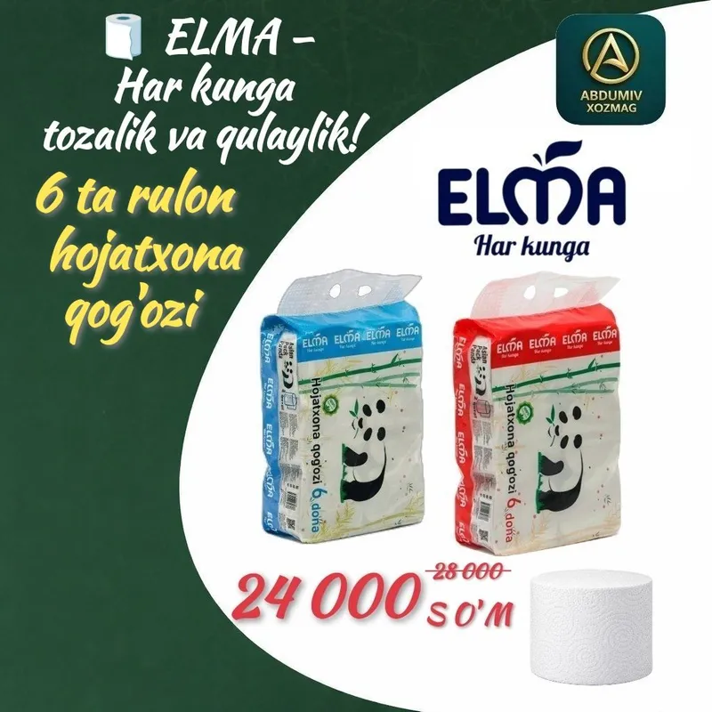 ELMA – Har kunga tozalik va qulaylik!