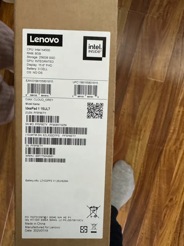Lenovo Intel N4500 IdealPad 1 15IJL7 noutbuk 1