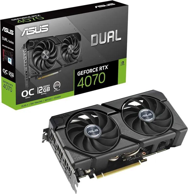 ! VGA CARD ASUS DUAL-RTX4070S-O12G-EVO videokartasi, QQS bilan narxi 2