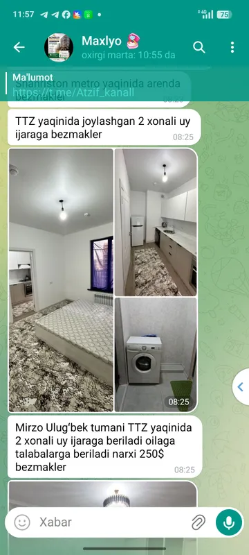 TTZI yaqnda 2x bezmakler uy ijaraga beriladi ija — фото 4
