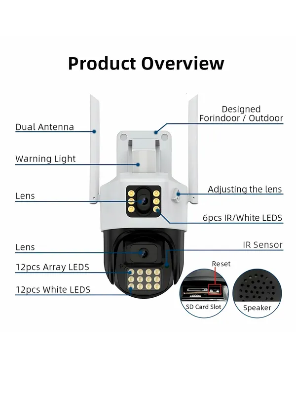 6MP WIFI IP cam P6-QQ6 wifi — фото 1