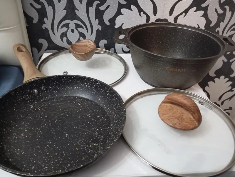 Granit Non-Stick Cookware Set — Like New — фото 1