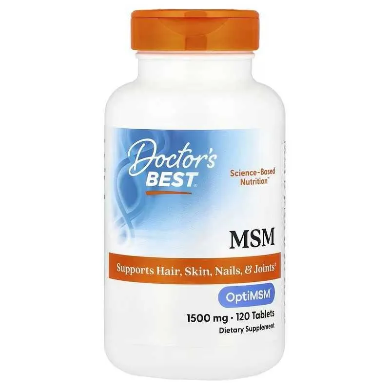Doctor's Doctors Best МСМ с OptiMSM 1500 мг 120 таблеток 2