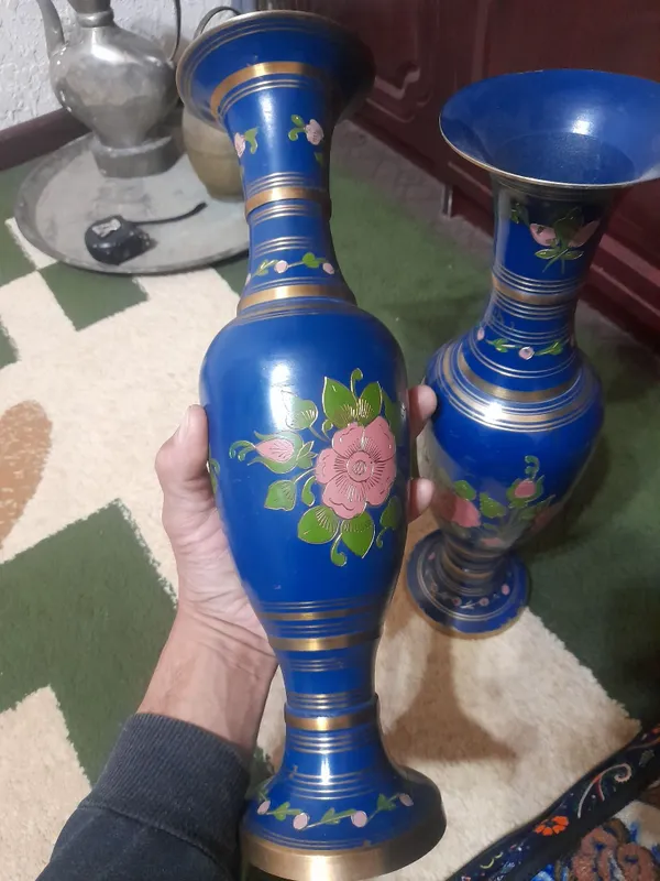 Латунная ваза Индия, — фото 3