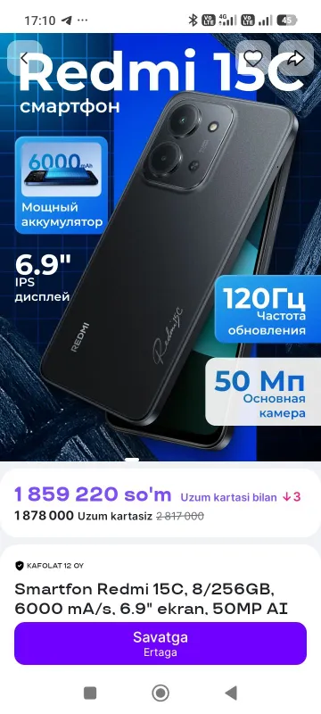 Redmi 15c, отлично работает, телефон 2 Redmi 15c, отлично работает, телефон 2