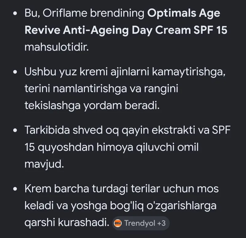 Yuz uchun qrem qarishning oldini oladi orginal — фото 1