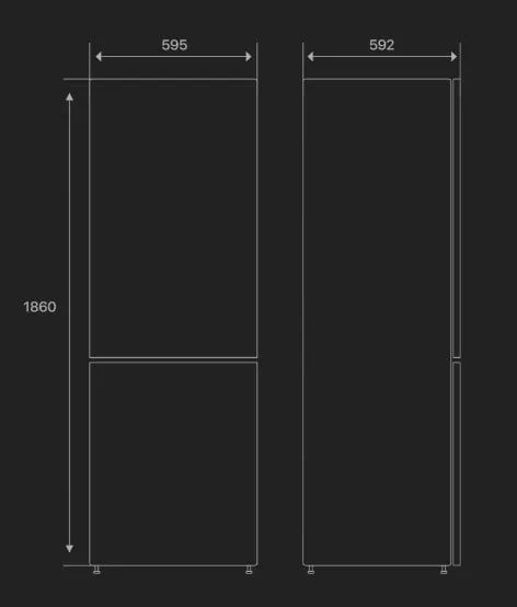 Продается новый холодильник Hofmann модели: RF300CDNS/HF — фото 2