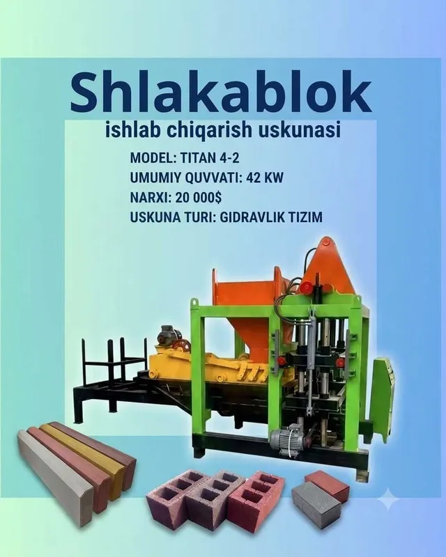 Shlakablok ishlab chiqarish uskunasi 2