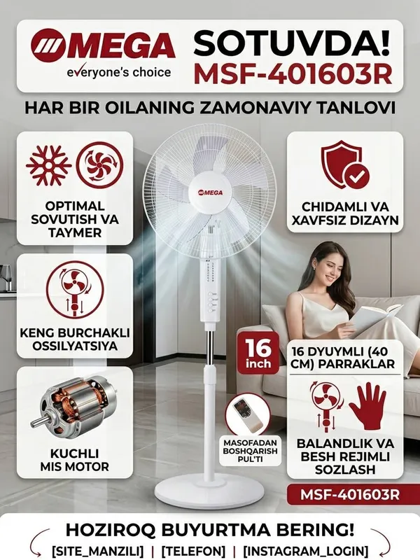 Mega Orginal Ventilyatr pultlig boladi Sifati zor 2 Mega Orginal Ventilyatr pultlig boladi Sifati zor 2