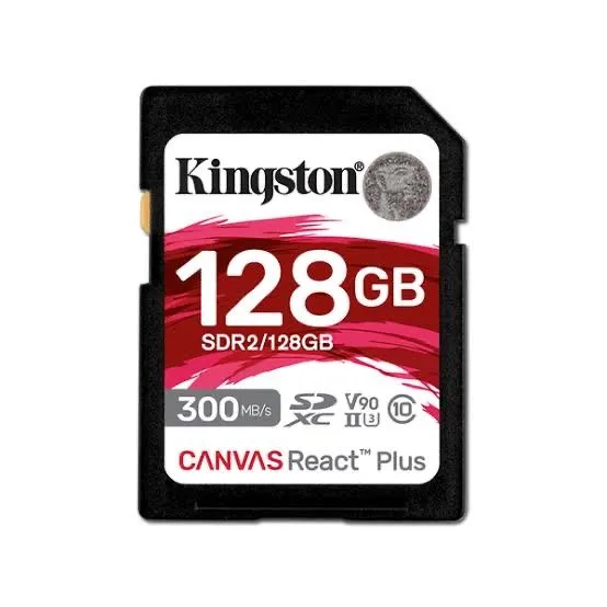 Kingston v90 128Gb SD Canvas React Plus