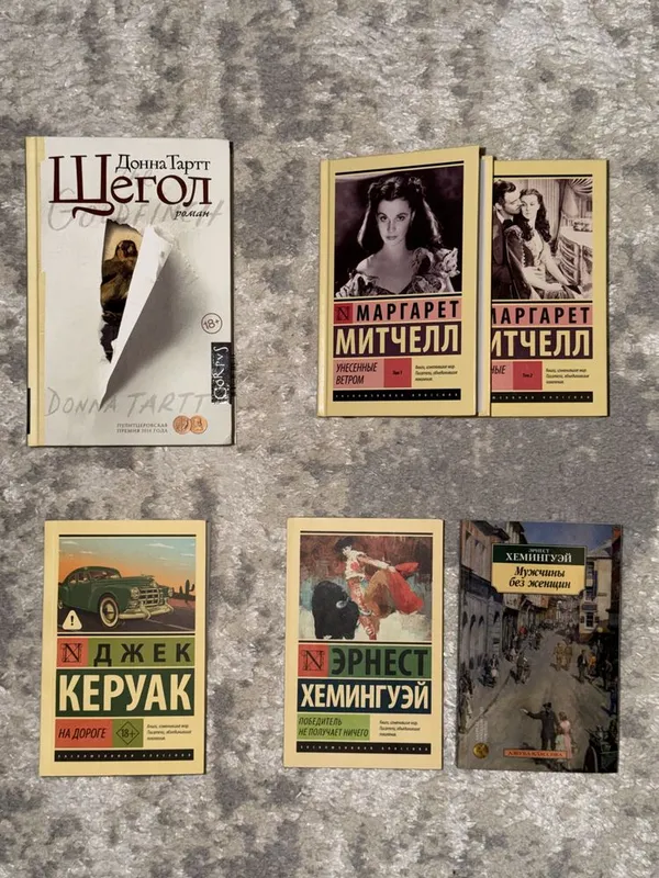 Книги: Щегол, Унесённые ветром, На дороге, Хемингуэй, степной волк… 1 Книги: Щегол, Унесённые ветром, На дороге, Хемингуэй, степной волк… 1