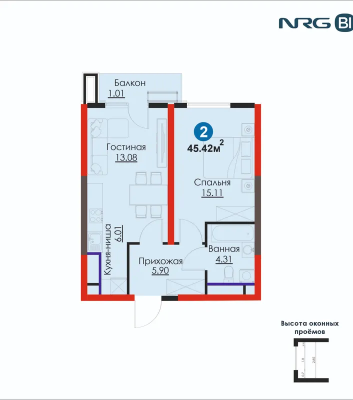 ПВ 20% от 142 475 636 сум | 2к квартира | в Яшнабадском районе | FIX PRICE — фото 1